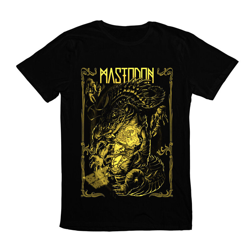 Camiseta de Heavy Metal con diseño de banda de música Mastodon, camiseta de Dragon Performance Rock, americana