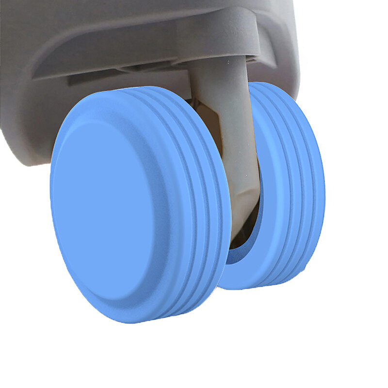 Bagagem Wheel Protector Cover, DIY Colorido Silicone Trolley Case, Silent Caster Sleeve, Reduzir o ruído, Suitcase Wheels Cover, 4 Pcs, 8Pcs
