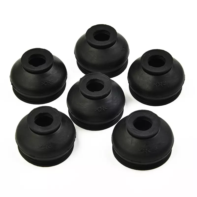 Junta esférica de goma para botas de polvo, accesorios universales para polainas, 6 piezas, color negro