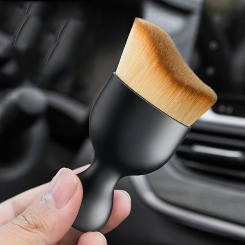 4Pcs Car Interior Cleaning Tool Brush With Cover, Car Brush Auto Interior Bristles