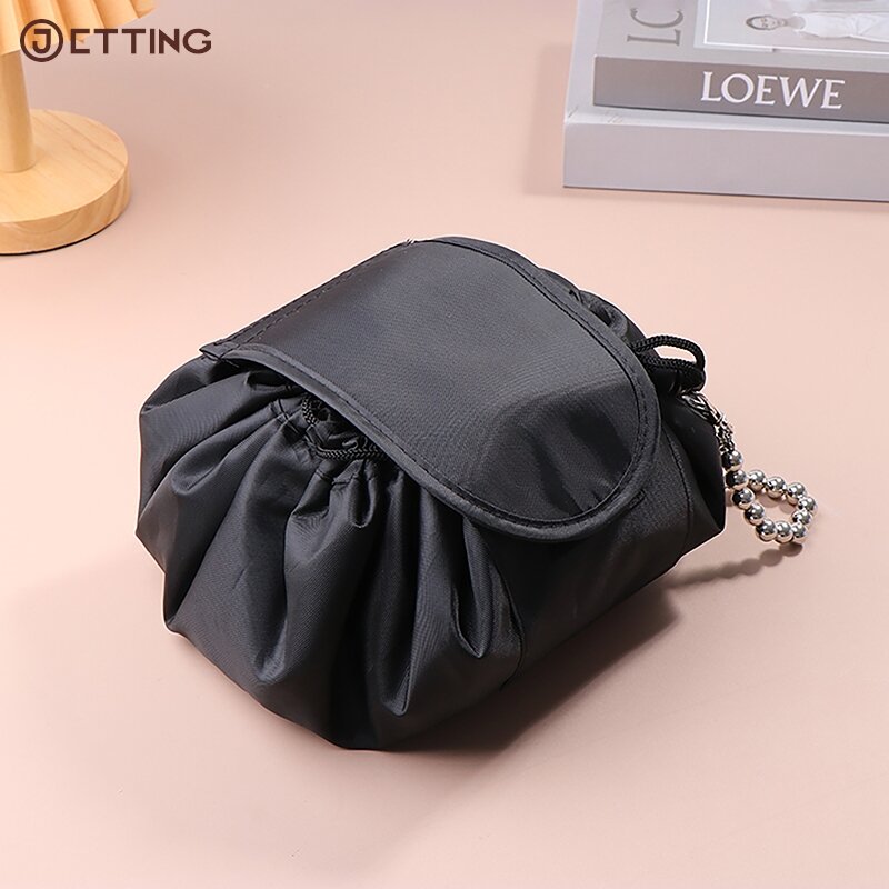 1PCS  Women Drawstring Cosmetic Bag Organizer Travel Toiletry Storage Makeup Pouch Large Capacity Beauty Case Waterproof Pouch