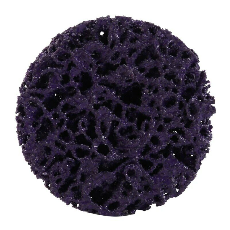50PCS 2 Inch 50Mm Quick Change Easy Strip & Clean Discs Purple For Paint Rust Removal Surface Prep With 2 Holder