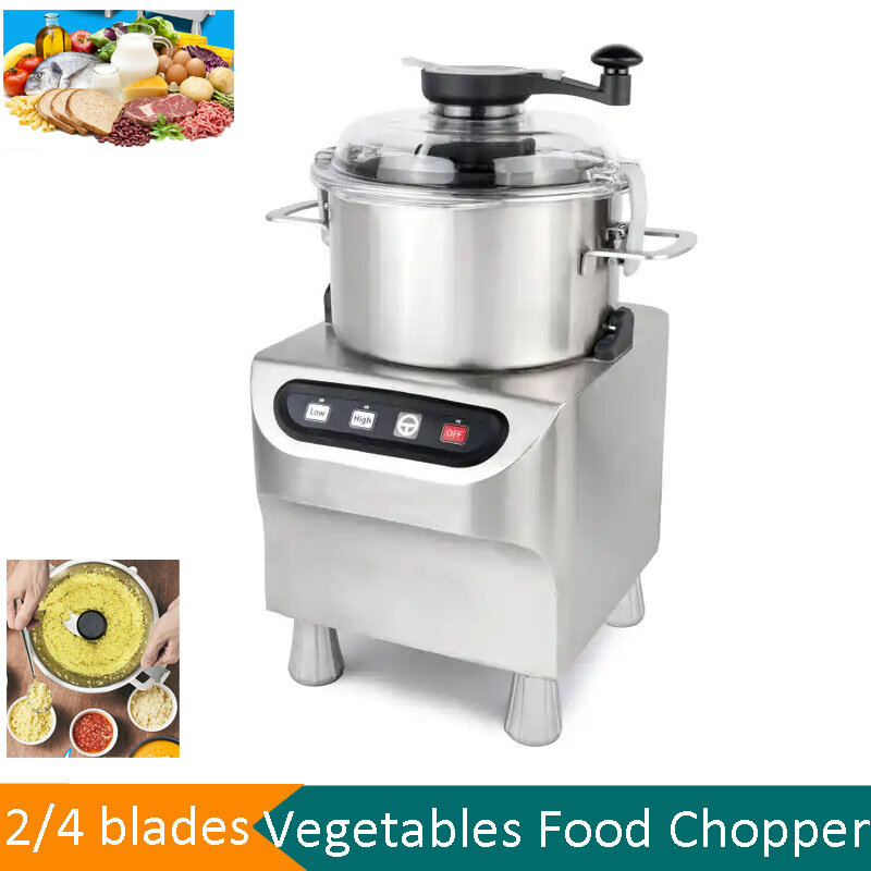 Chopper elétrico de legumes e carne, Moedor de alimentos, Processador de alimentos de velocidade dupla, liquidificador de carne, 5L