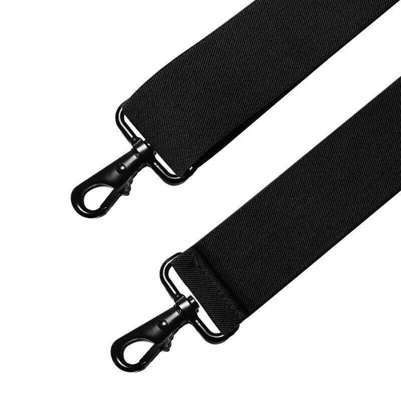 Solidne szelki szerokie 5cm mocne czarne szelki szelki męskie Vintage Casual Suspensorio Tirante spodnie X pasek z tyłu 5*120cm