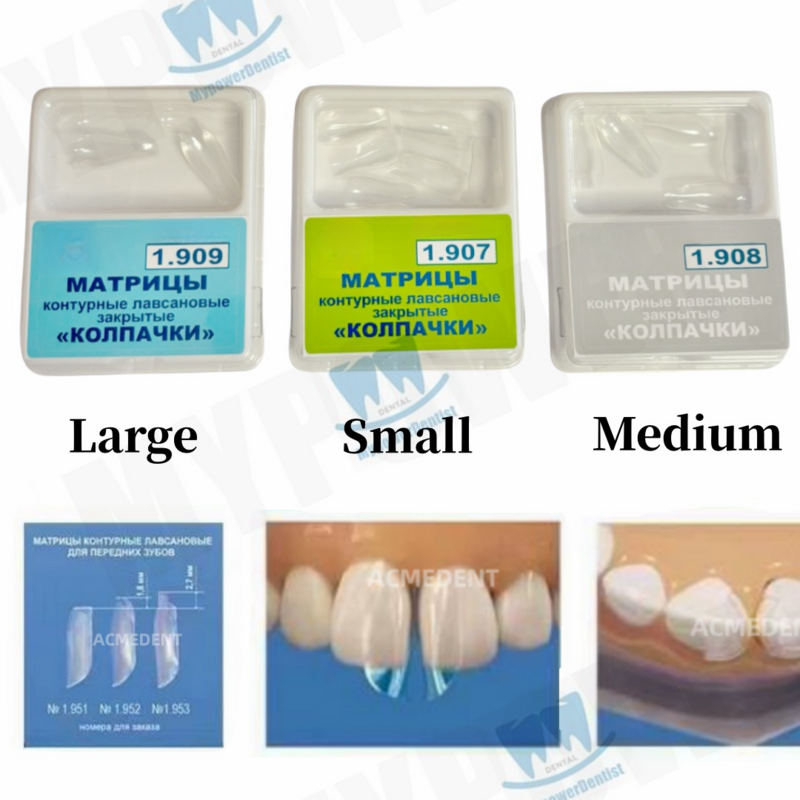 Matryca przednia z przezroczystą matrycą dentystyczną BT pasuje do biojądrowego L/M/S Matrice