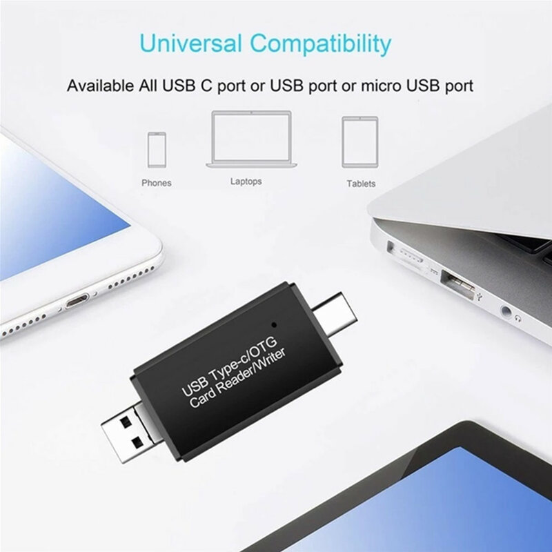 Đầu Đọc Thẻ USB 2.0 USB-C Loại-C OTG Micro SD Adapter Đọc Thẻ 3 Trong 1 USB 3.0 TF/Mirco SD Thông Minh Đầu Đọc Thẻ Nhớ Cho Điện Thoại