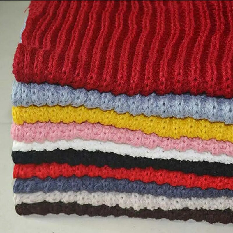 Women Scarf Warm Gift Winter Men Woolen Yarn Knitted Neck Collar Warmer Wrap Gift