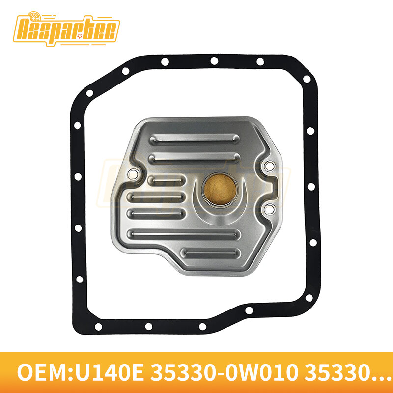 high-quality U140E 35330-0W010 35330-06010 Transmission filter oil grid&gasket suitable for Toyota 99-14 9030132010 5771026218
