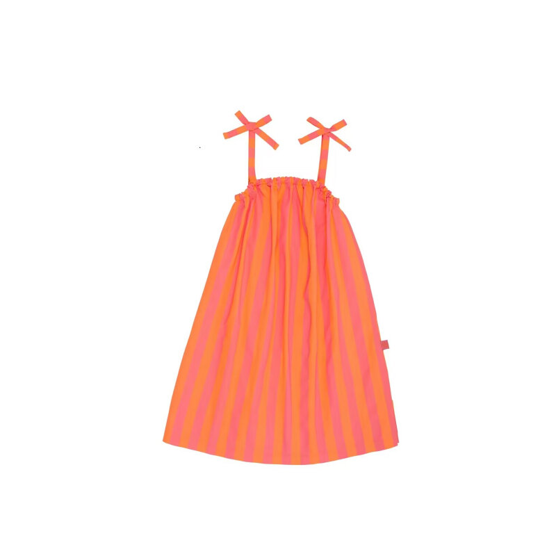 Детское платье, Новинка лета 2024, бренд wyn, милое платье принцессы с коротким рукавом для девочек