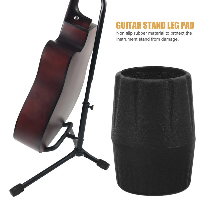 Silicone Guitar Stand Leg Pad, Guitar Foot Protector, Guitar Holder Cover, Wrap Felt Pads, Móveis Leg Covers, 9Pcs