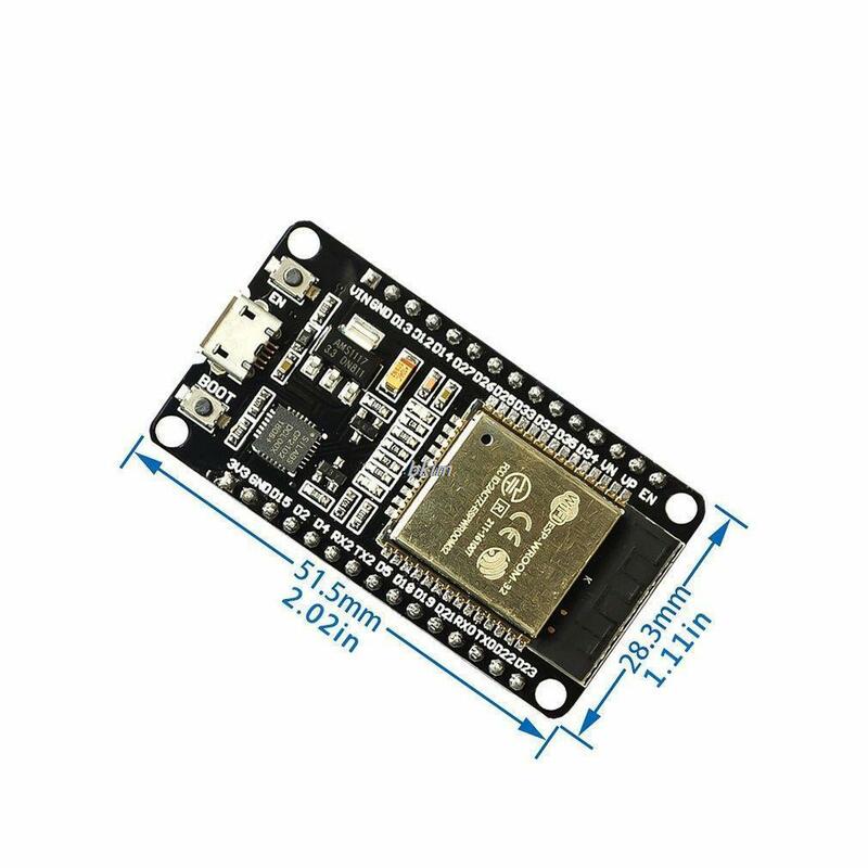 Placa de desarrollo de ESP-32 ESP32, módulo compatible con Bluetooth, WiFi inalámbrico, doble núcleo, CP2102, filtros, 2,4 GHz, RF para Arduino