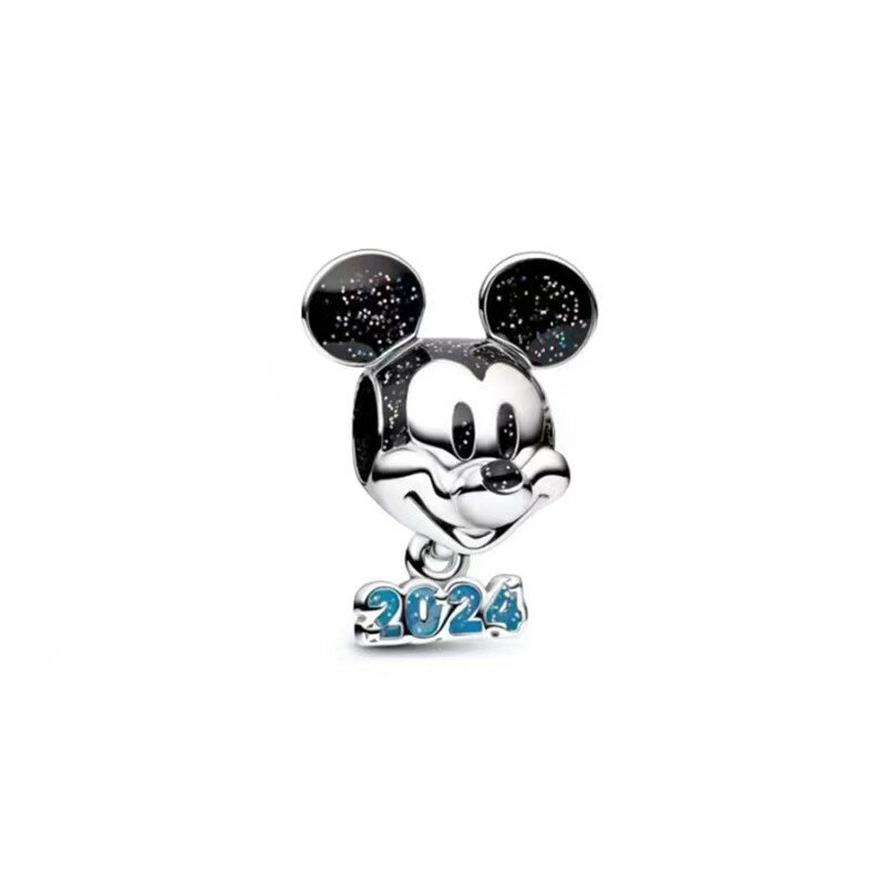Disney-925 Prata Charme Talão, Mickey, Minnie Mouse, Dia das Bruxas, abóbora, Pixar, Cos Dante, crânio, se encaixa pulseira pandora