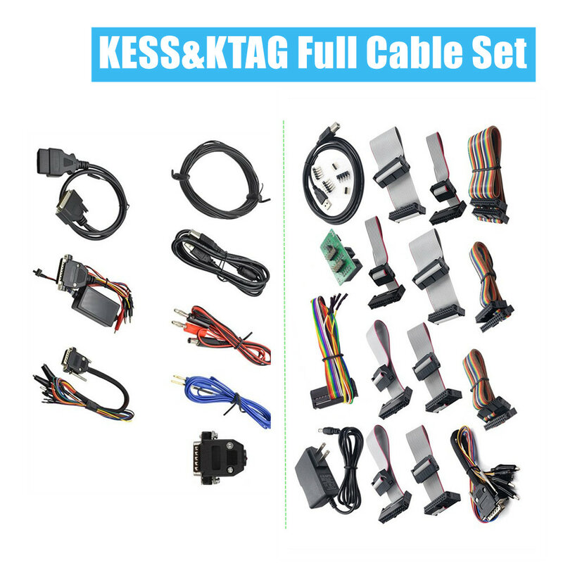 for Kess/ KTAG Cable Set Adapter Support ECU Flash Programmer Without Machine