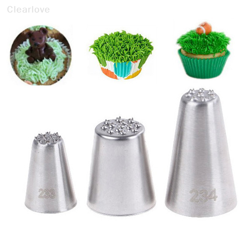 Grass Baking Decorating Cupcake Cake Icing Piping Nozzles Tips Pastry Tool