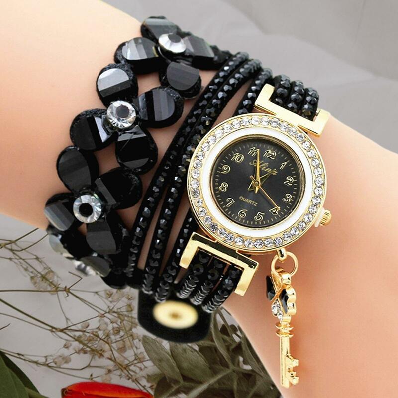 Zegarek z bransoletką przenośny uniwersalny damski lekki wskaźnik na co dzień modny zegarek na rękę na imprezę kempingową na zakupy wędkarskie