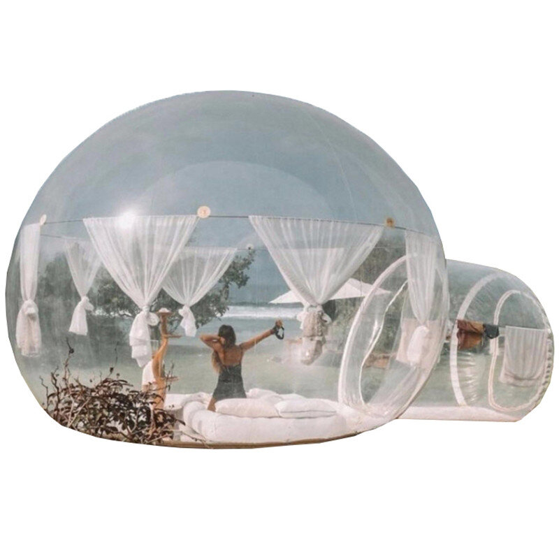 Stargaze-Outdoor único túnel inflável bolha camping tenda