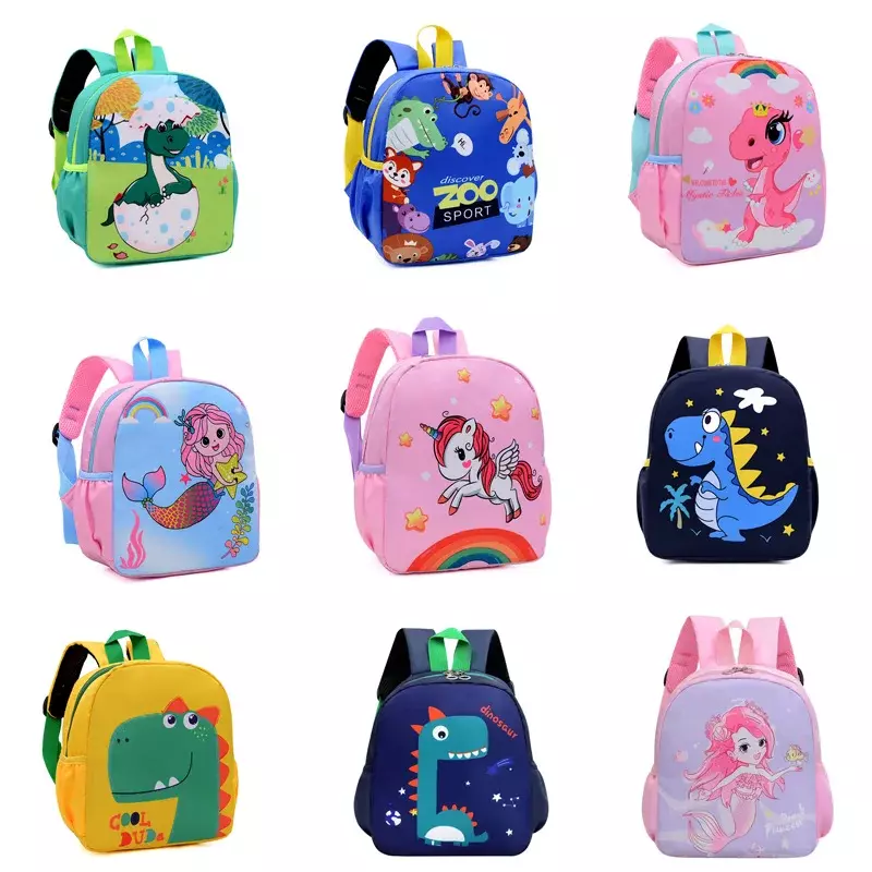 Рюкзак для мальчиков и девочек, милые Мультяшные животные, ранцы для детского сада, школьные ранцы