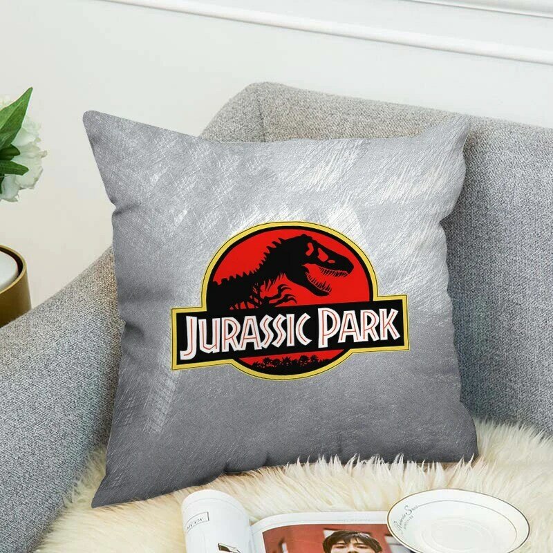 Poszewki na poduszki do łóżka Jurassic Park Duplex nadrukowane dekoracyjne poszewka pokrycie na poduszkę 45*45 poduszek wystrój domu