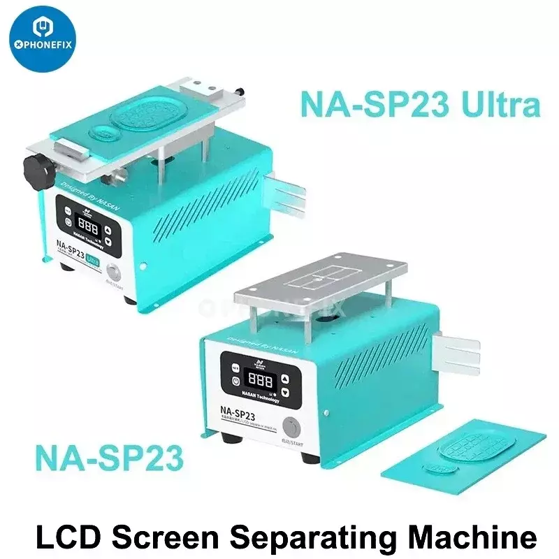 NA-SP23 Ultra LCD-Bildschirmtrenner, OCA-Kleberentfernungsmaschine, Mobiltelefon unter 7 Zoll, flache, gebogene Bildschirmtrennung, eingebaute Vakuumpumpe, Heizung, Werkbank, LCD-Glas-Touch-Trenner