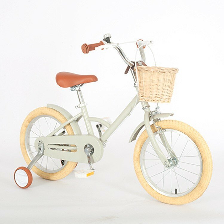 Детский велосипед в стиле ретро для маленьких девочек, велосипед с корзиной для принцесс для маленьких детей, горный велосипед для маленьких девочек