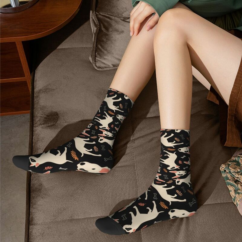 New Male Men Socks Harajuku Bull Terrier Sock Gift for Animal Dog Lover Sport Women Sock Spring Summer Autumn Winter