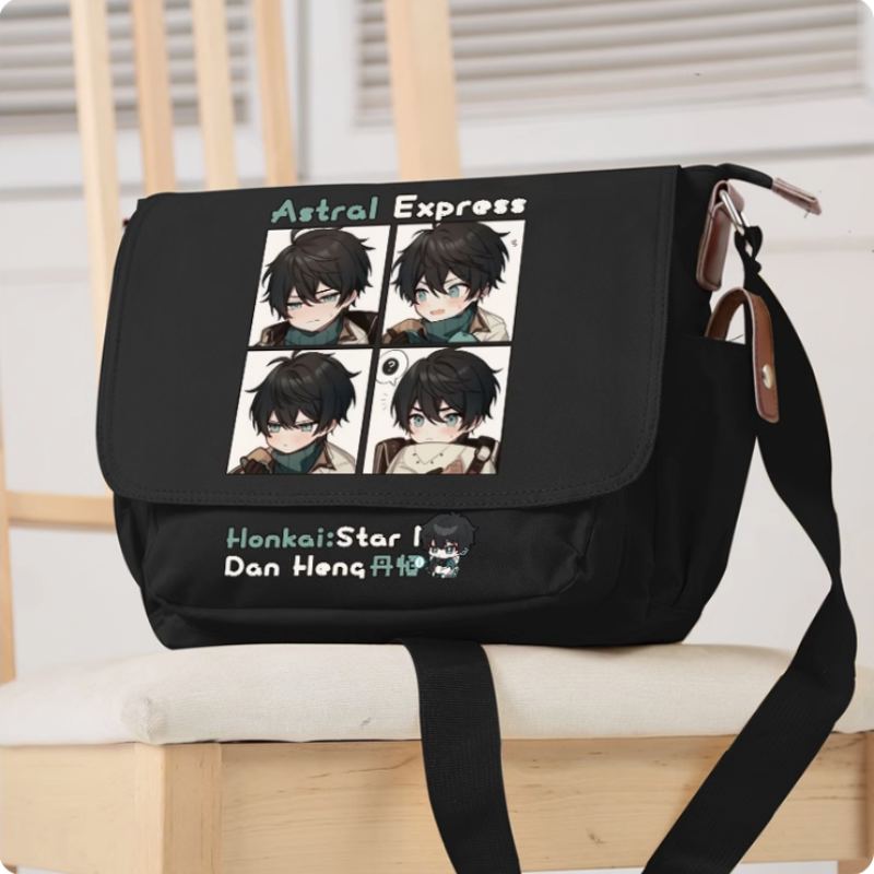 Anime Honkai: Star Rail Dan Heng School Bag Fashion Leisure adolescenti studente Messenger Handbag