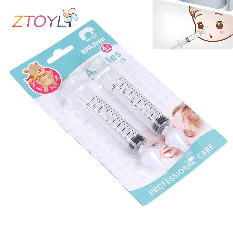 2pc 10ml seringa profissional irrigador nasal com seringas para bebê infantil seguro nasal cleaner para recém-nascidos crianças nariz mais limpo