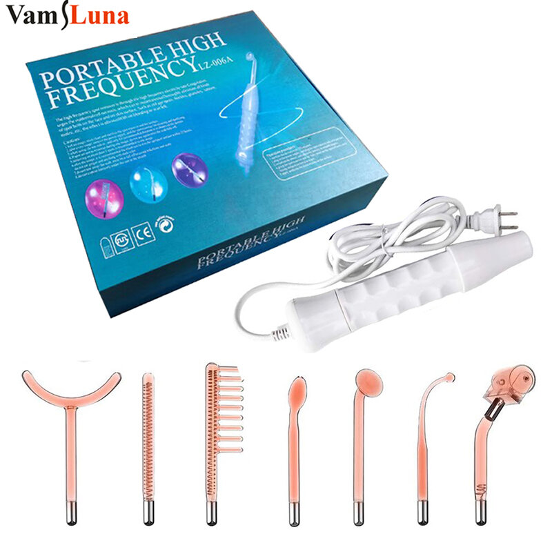 Portable High Frequency Appliance With Original Box Electrode Tube Electrotherapy Skin Care Facial Spa Salon Acne Remover