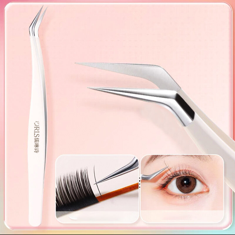 1pcs Eyebrow Tweezers For Hair Nail Lash Tweezers False Eyelash Extension Clip Pliers Art Soldering Lash Tongs Makeup Tools