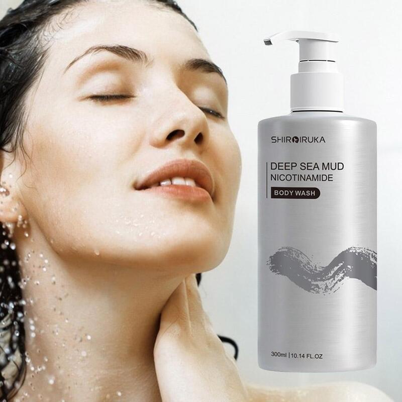 White DolDave Nicotinamide Deep Sea Mud Body Whiten Gel Care, Exexpecate Skin Reconstituer, Wash Shower, Hydrater, 300ml, G5LT