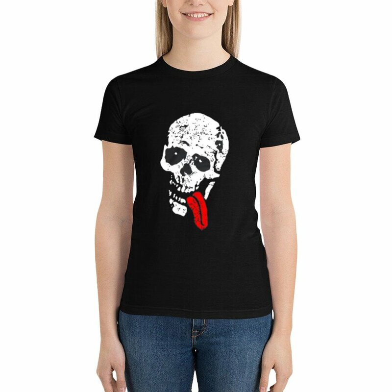 Camiseta de algodão feminina, Jesse Pinkman Crânio, Designer de Luxo, Roupas
