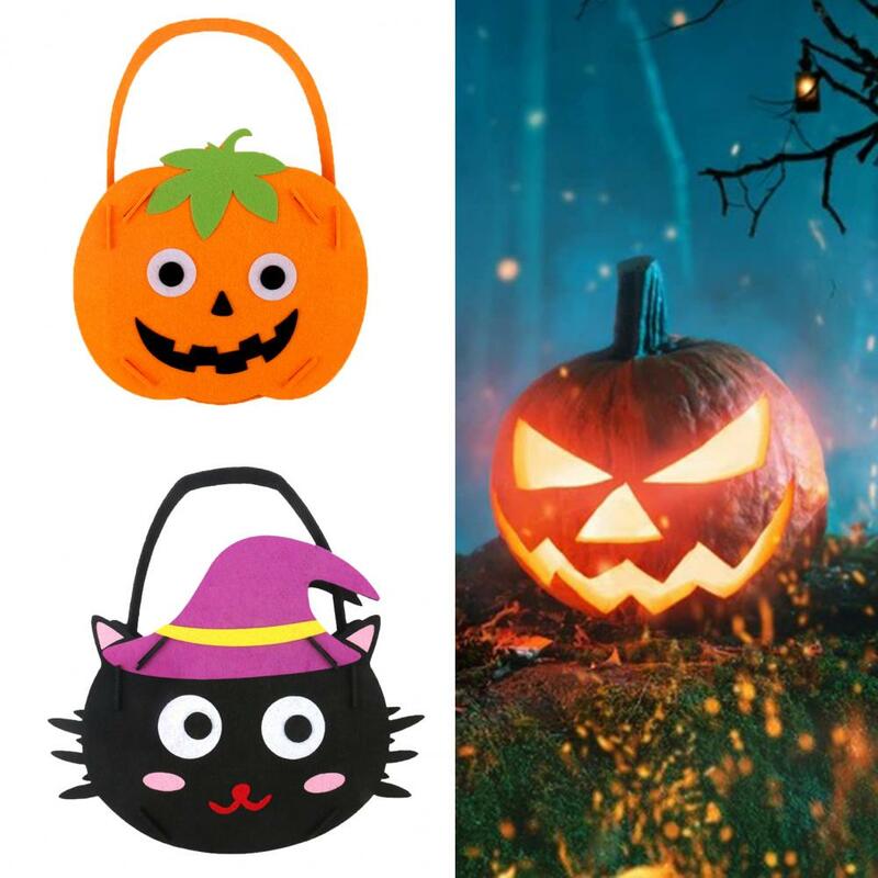Kits de manualidades útiles para Halloween, suministros de recuerdo de fiesta resistentes al desgaste, bolsas de dulces de Halloween, bolsa de dulces de Halloween