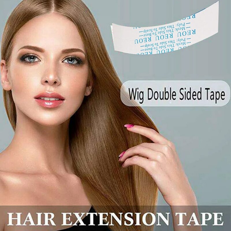 Tiras de encaje súper cinta fija para peluca, extensión adhesiva para salón, tupé de encaje, pegatina impermeable para el sudor, 72 unidades por lote