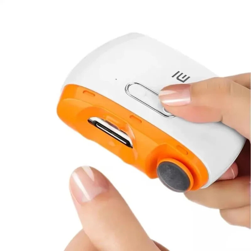 Умная электрическая машинка для стрижки ногтей XIAOMI Mijia 2024, машинка для стрижки ногтей с подсветкой, автоматический триммер для ногтей, перезаряжаемый шлифовальный инструмент для ухода за ногтями