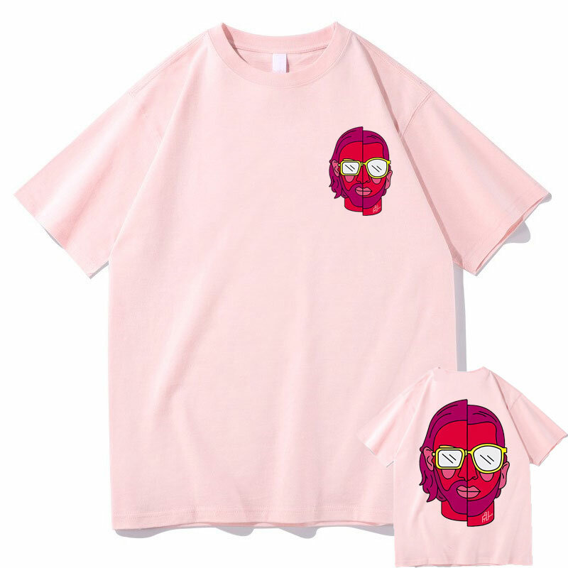 T-shirts homens/mulheres marca harajuku t-shirts masculina streetwear le monde chico impressão tshirt álbum pnl rap francês