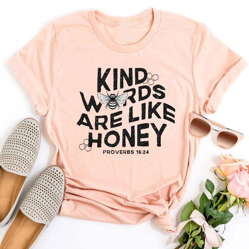 Женские Ретро-футболки с надписью «добрые слова»