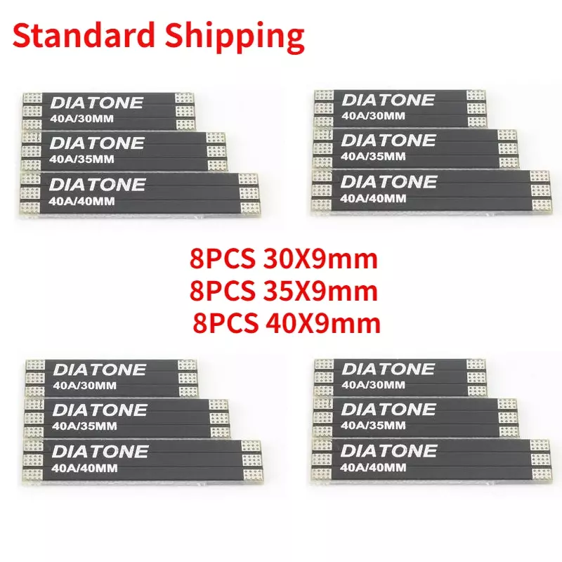 24PCS DIATONE ESC Power Distribution Board 3-6S Motor Wires Extension Plate 30X9mm 35X9mm 40X9mm for FPV 40A Single ESC