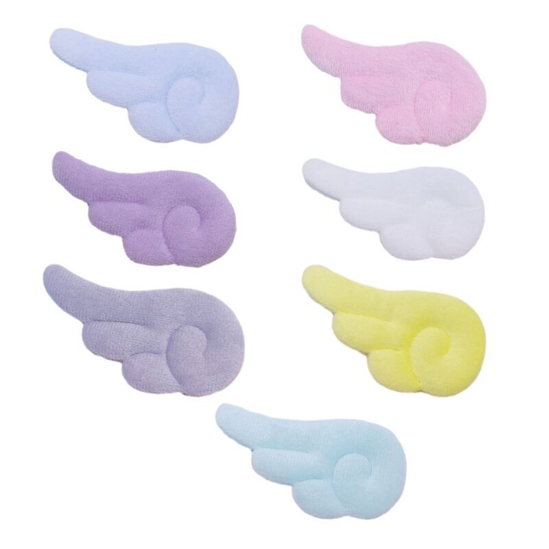 10 pezzi peluche a forma d'angelo toppe guanti fai da te strumenti portachiavi zaino per bambole
