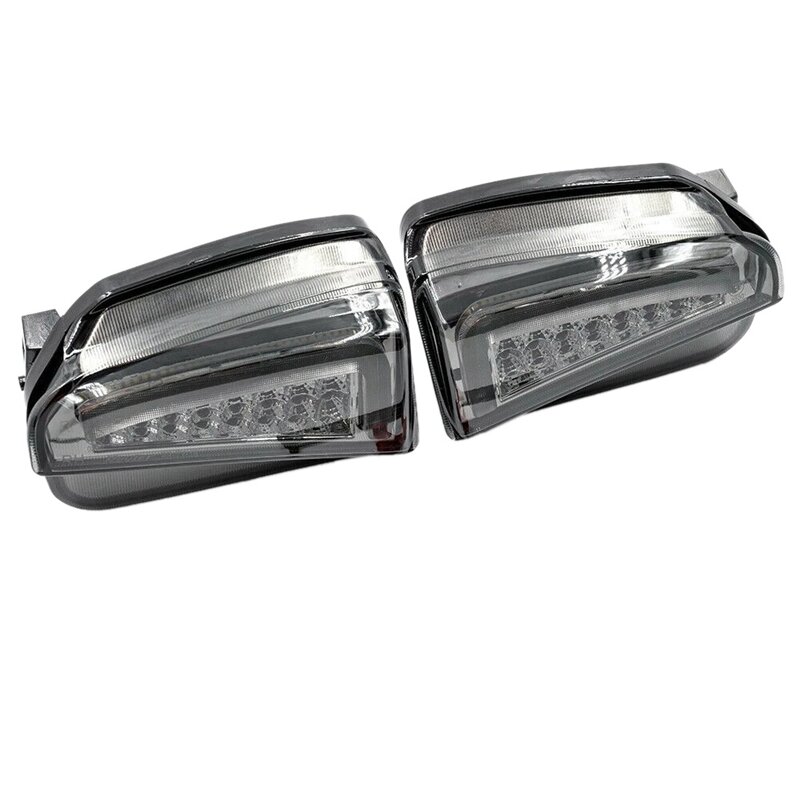 자동차 스모크 스위치백 앰버 LED 전방 방향 지시등, 흰색 DRL 주간 주행등, 토요타 프리우스 XW30 12-15 용