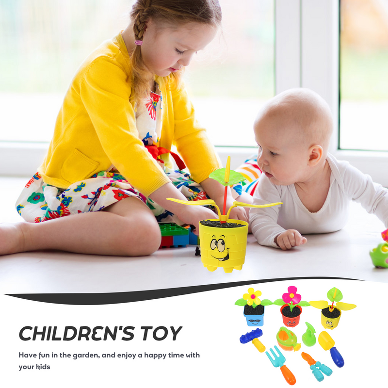 1 Набор забавных детских цветов для посадки, детские игрушки для детей, маленькие поливочные инструменты для детей, детские игрушки на день рождения