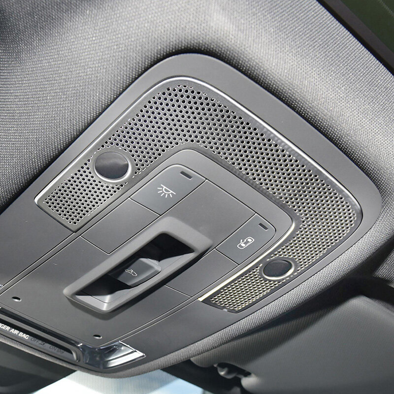 Copertura della lampada da lettura anteriore dell'auto in acciaio inossidabile decorazione adesiva copertura della luce del tetto per Audi A3 8Y 2021 2022 accessori interni