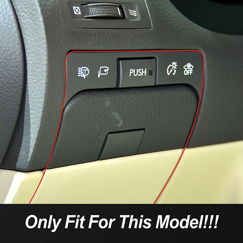 Autocollant en Fiber de carbone pour Lexus GS 2006 – 2011, accessoires de voiture, boîte de rangement pour Console de conduite principale, autocollant de couvercle pour panneau de commutation de coffre arrière, cadre pour Lexus GS