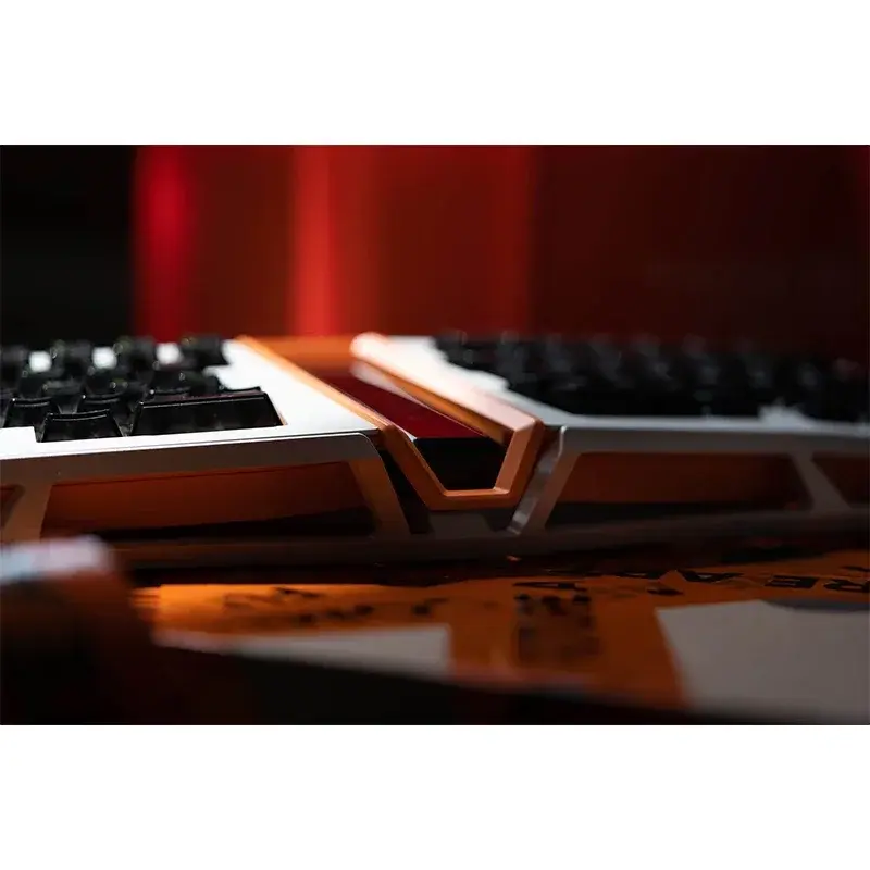 Механическая клавиатура Mad Miao Afa Am Alice Custom 65, Bluetooth, регулируемая, с листьями, весна, Rgb, Hotswap, беспроводная