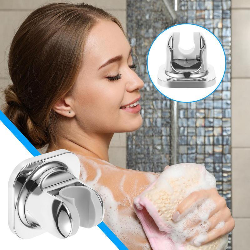 Shower Head Holder Nail-Free Adjustable Installation Removable Hand Showerhead Holder Suitable For Kitchen Home Bathroom
