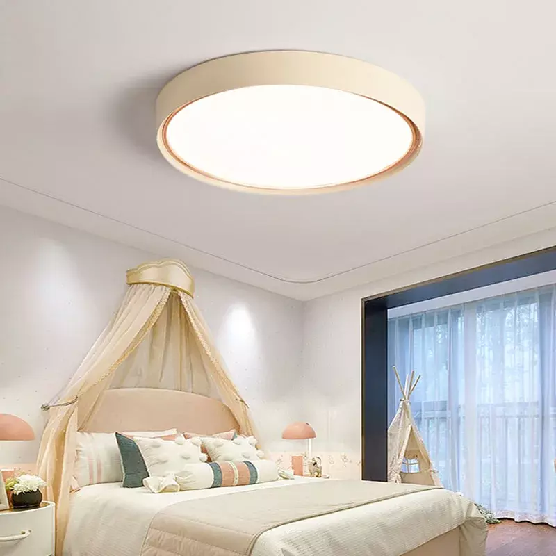 مصابيح سقف مستديرة حديثة LED لديكور المنزل ، تركيبات الإضاءة ، غرفة المعيشة ، غرفة النوم ، غرفة الدراسة ، نمط الماكرون