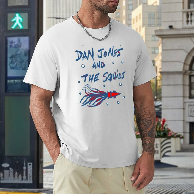 Kaus pria Dan Jones and The Squids, kaus atasan pria lucu, kaus keringat buah of the loom