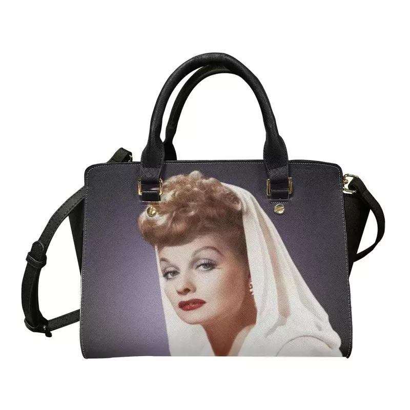 Bolso de mano de lujo con estampado I Love Lucy para mujer, bolsa cruzada informal, A la moda, 2023