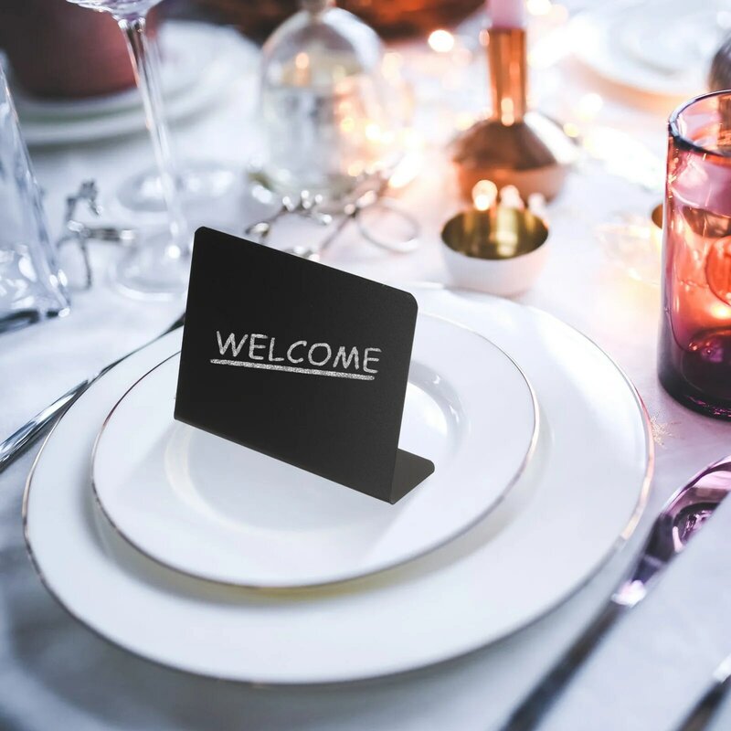 Mini Chalkboard Label Small Label Sign Tabletop Erasable Message Board For Table Numbers Mini Chalkboard Label