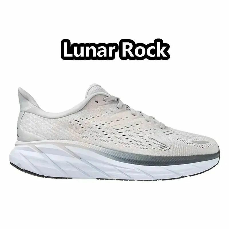 Bondi-zapatillas de correr con plataforma para hombre y mujer, calzado deportivo para exteriores, color blanco y negro, 2024
