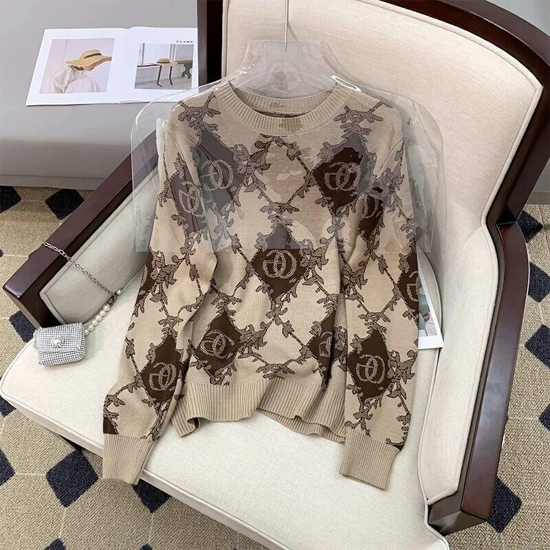 New elegant Women woolen Sweater Basic Pullovers Spring Autumn Fashion soft Knitting Sweaters Long Sleeve Female Pullover Tops